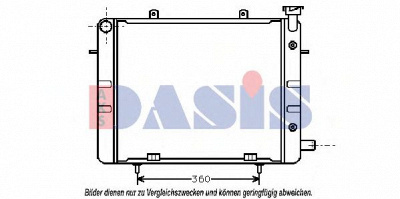AKS DASIS 150260n -  Радиатор, охлаждение двигателя